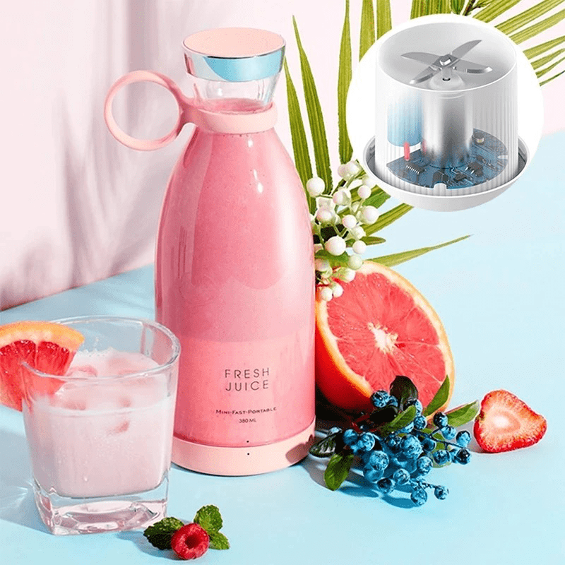 Licuadora Portatil 350ml – Smoothies, Jugos y Batidos en Cualquier Lugar